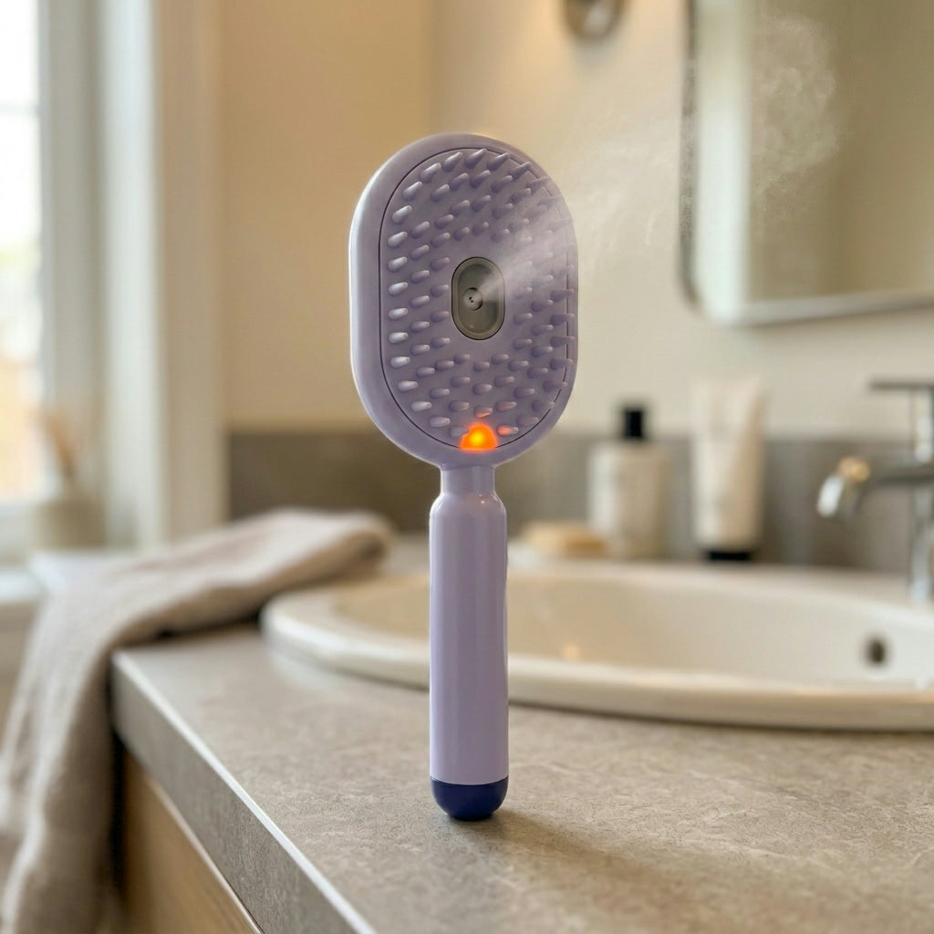 Electric Spray & Massage Hair Brush