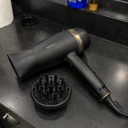 Pro Artist Black Gold Quiet Air Power Dryer