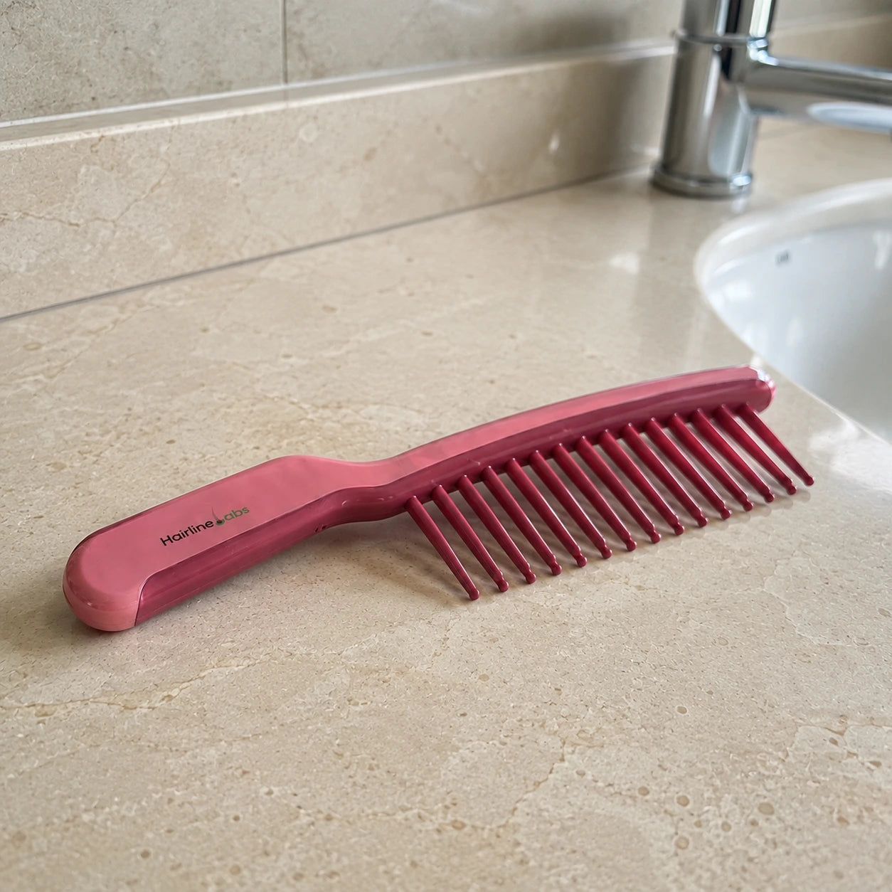 J-Shape Brush Detangling Comb for Curly and Wavy Hair