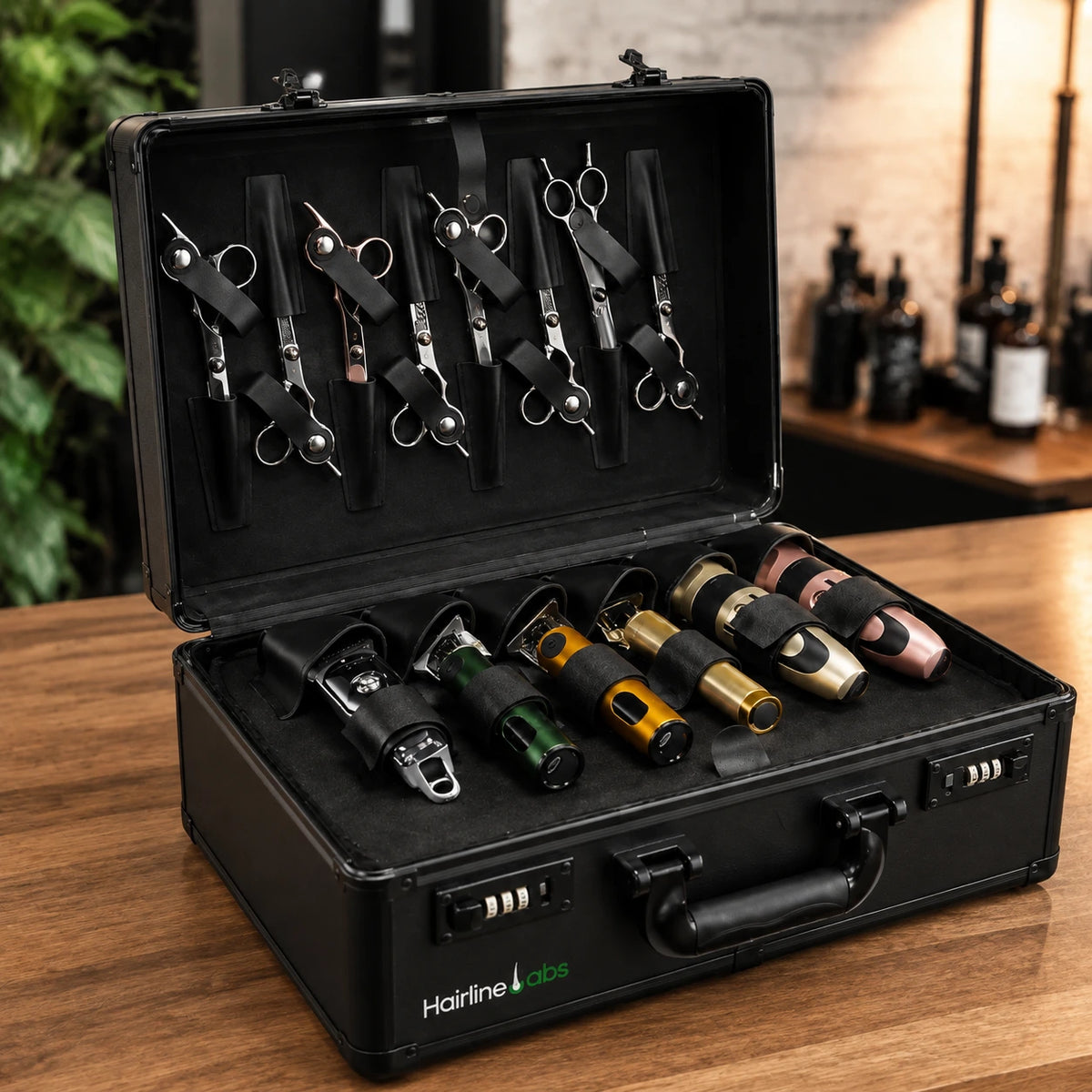 Professional Barber's Briefcase Tool Case