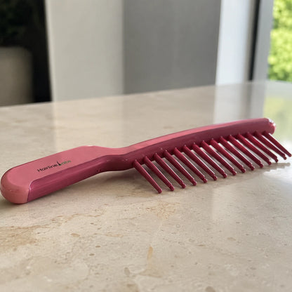 J-Shape Brush Detangling Comb for Curly and Wavy Hair
