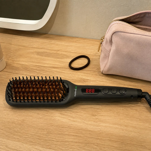Pro Ceramic Ionic Hair Straightener Brush for Home