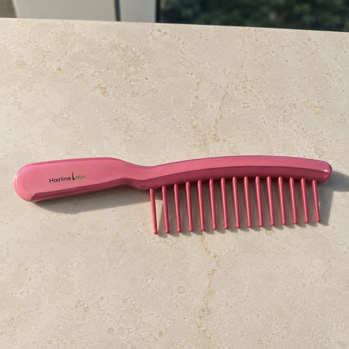J-Shape Brush Detangling Comb for Curly and Wavy Hair