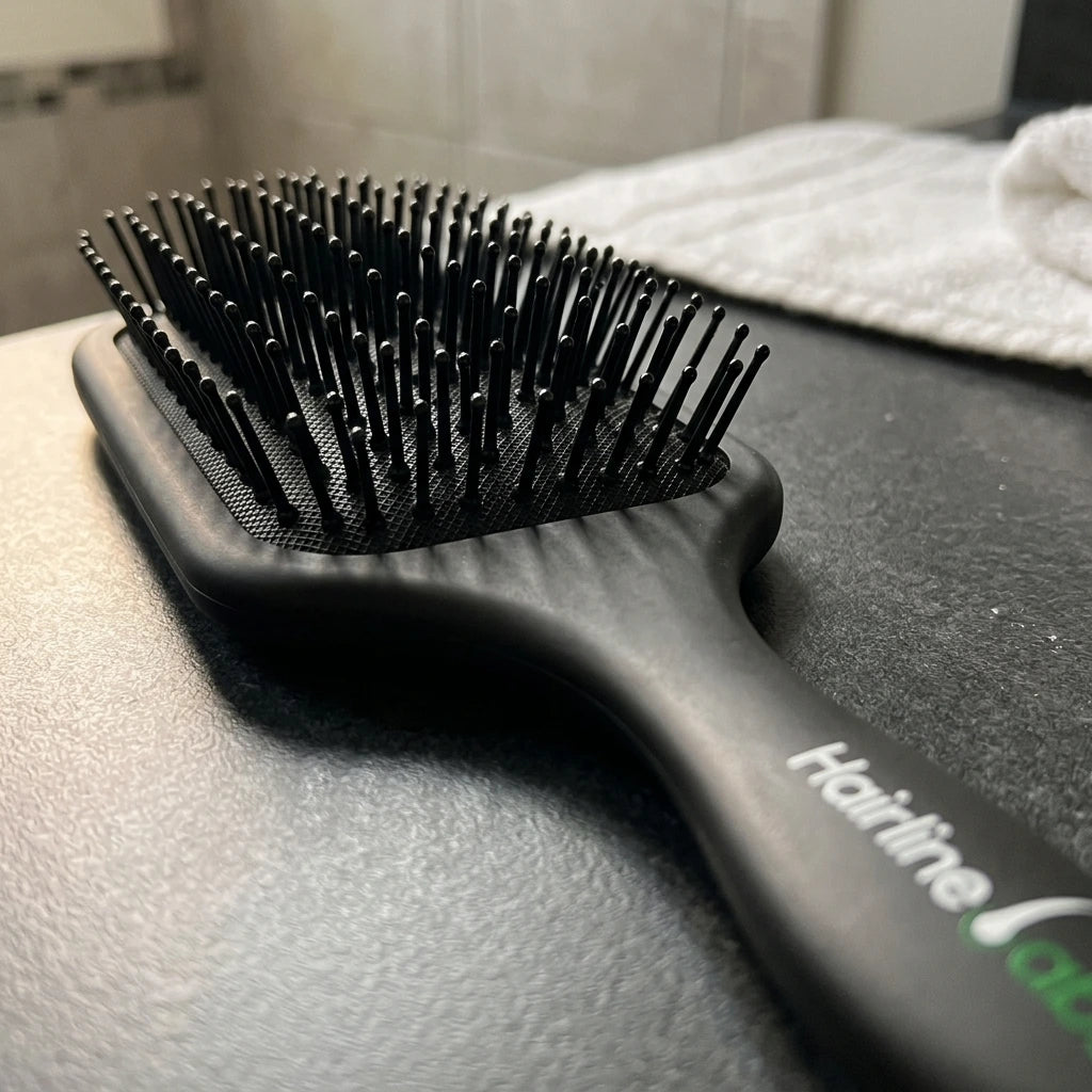 Large Air Cushion Paddle Brush with Ball Tip