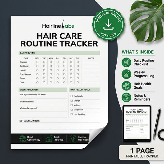 Printable Hair Care Routine Tracker
